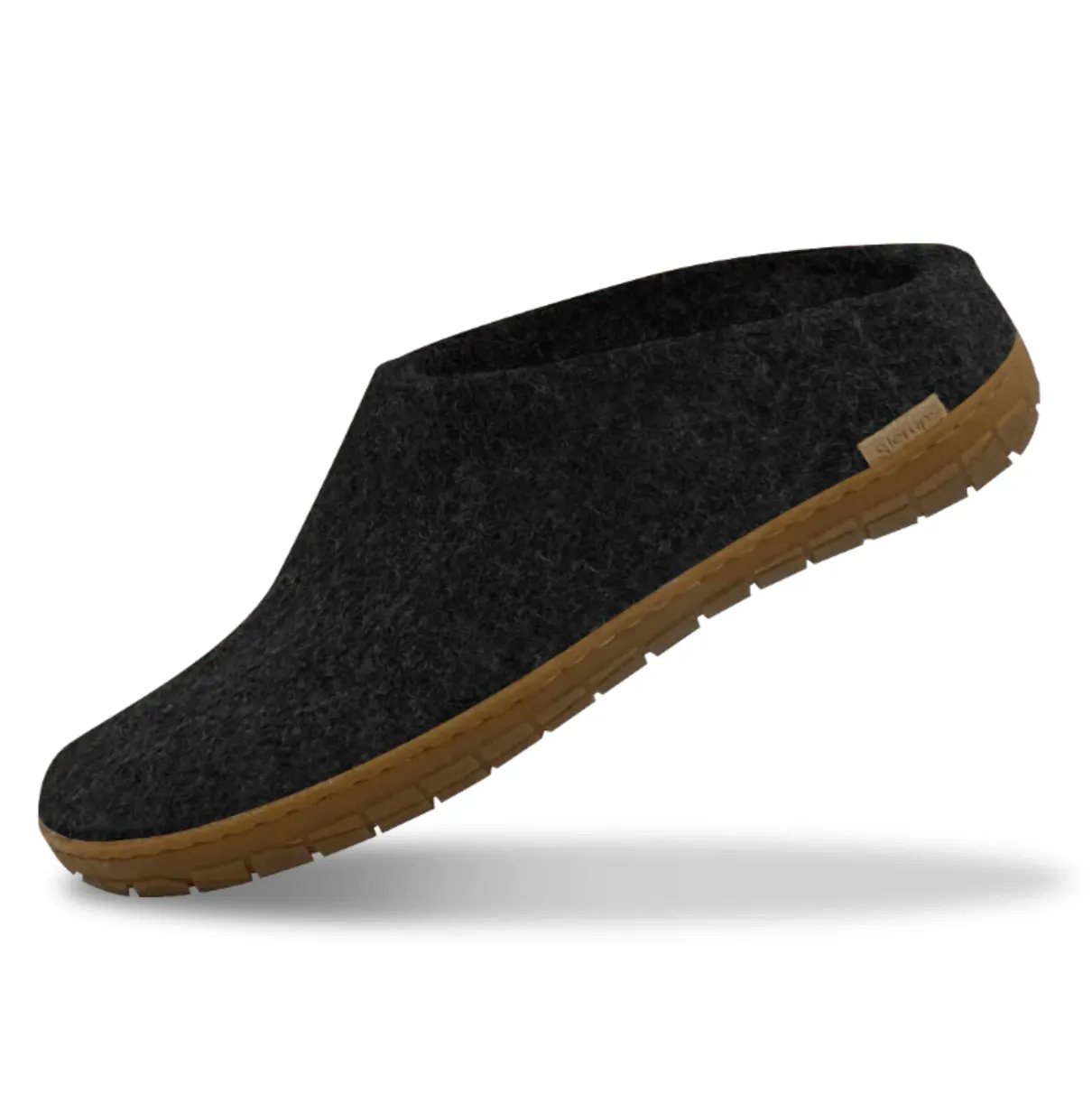 Glerups The Slip On Charcoal - Honey Rubber Sole