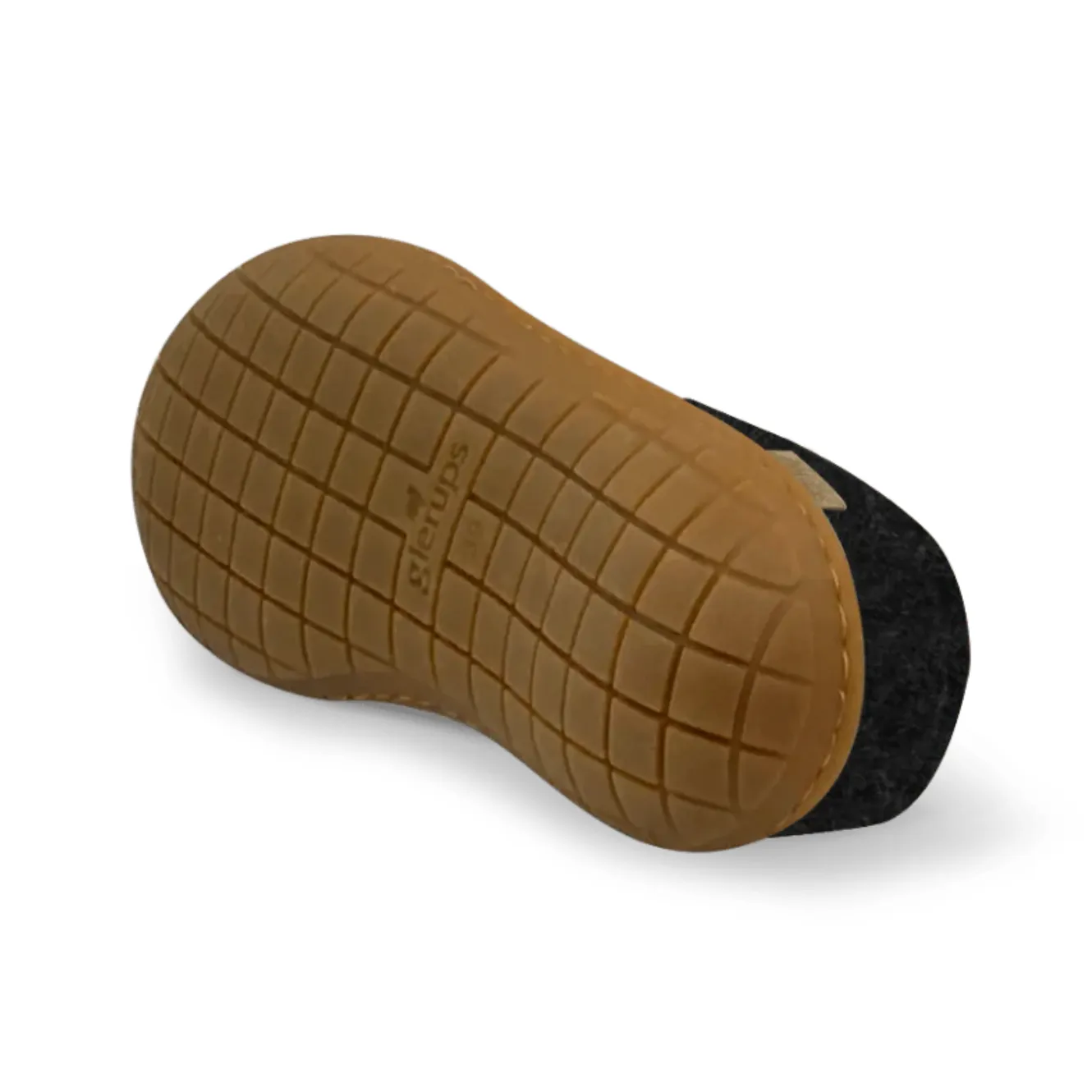 Glerups The Slip On Charcoal - Honey Rubber Sole