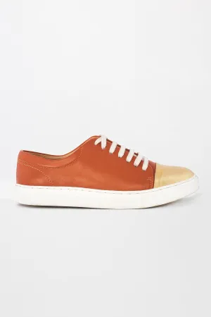 Gold Cap Tested Metallic Durable Sneakers