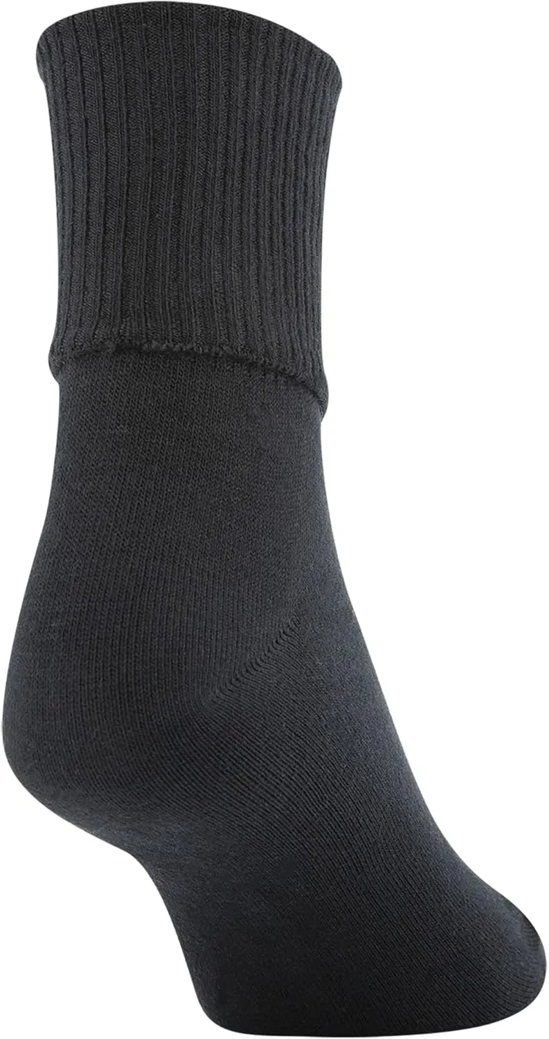 GOLDTOE Women's Classic Turn Cuff Socks 6 Pack