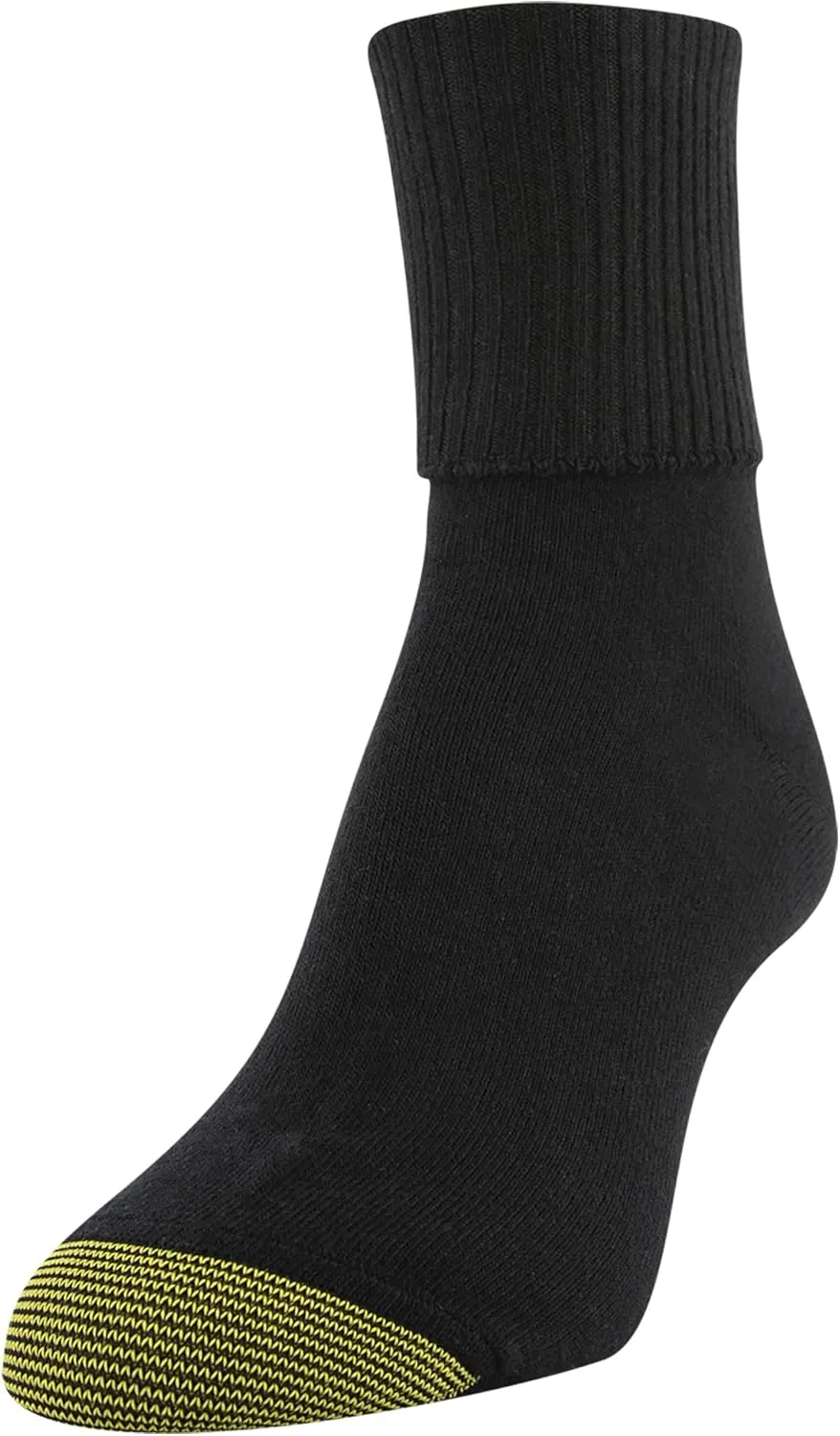 GOLDTOE Women's Classic Turn Cuff Socks 6 Pack