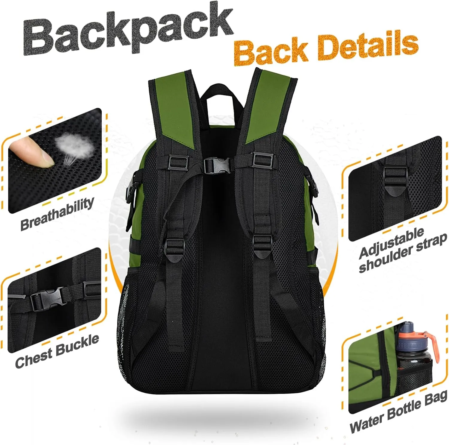 Goloni Soccer Backpack,Basketball Backpack with Ball Compartment & Shoe Compartment,Backpack for Basketball,Soccer