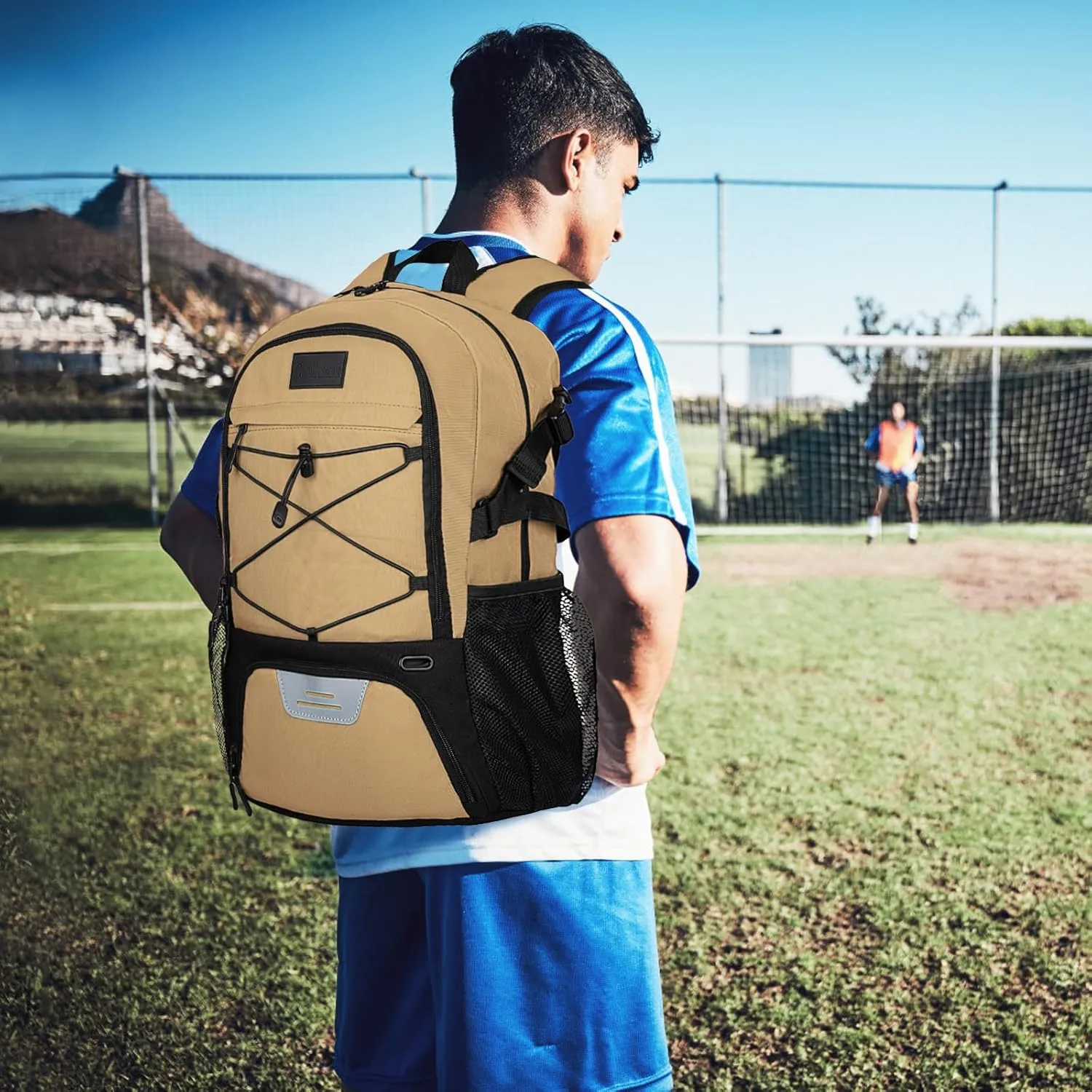 Goloni Soccer Backpack,Basketball Backpack with Ball Compartment & Shoe Compartment,Backpack for Basketball,Soccer