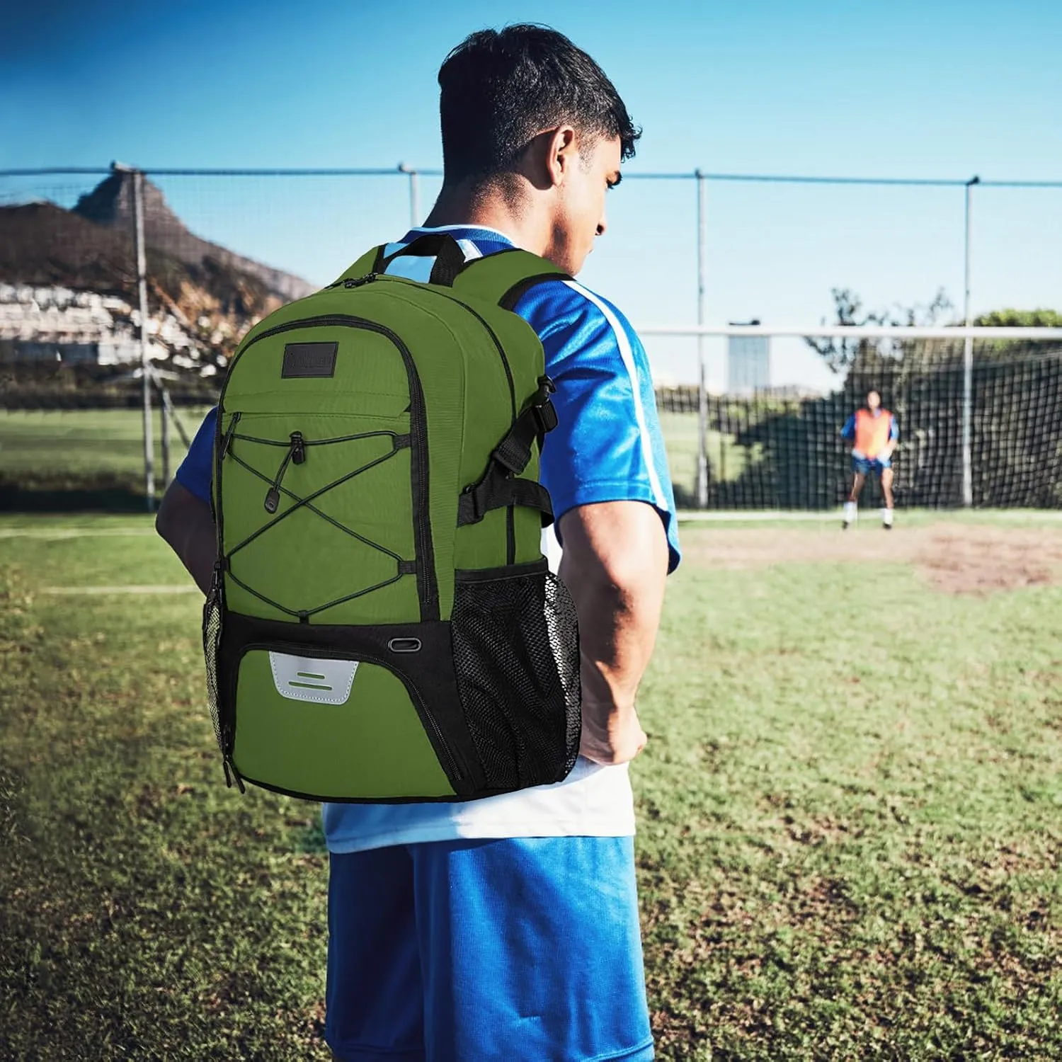 Goloni Soccer Backpack,Basketball Backpack with Ball Compartment & Shoe Compartment,Backpack for Basketball,Soccer