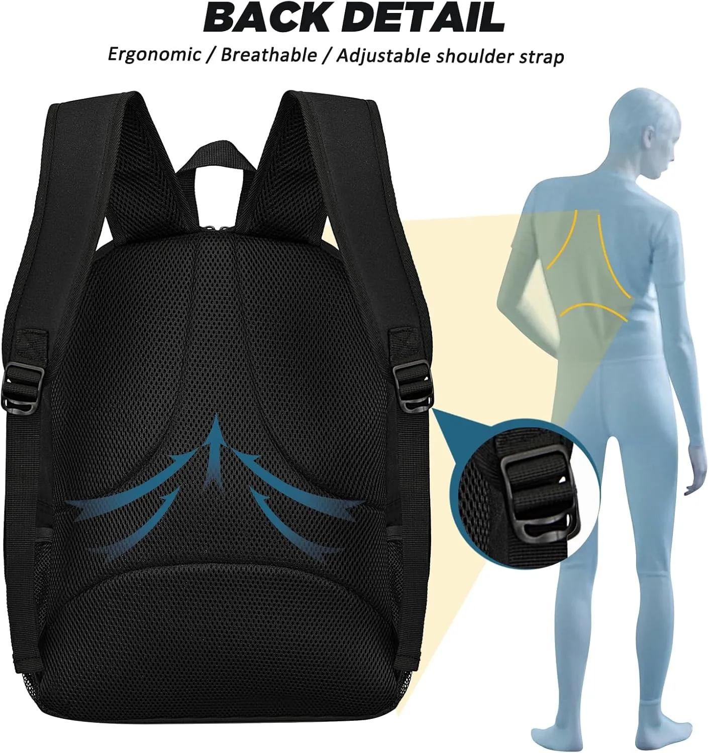Goloni Soccer Bag, Basketball Bag with Ball Compartment & Shoe Compartment,Large Soccer Backpack for Basketball,Gym，Football