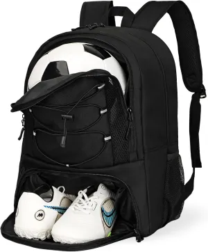 Goloni Soccer Bag, Basketball Bag with Ball Compartment & Shoe Compartment,Large Soccer Backpack for Basketball,Gym，Football