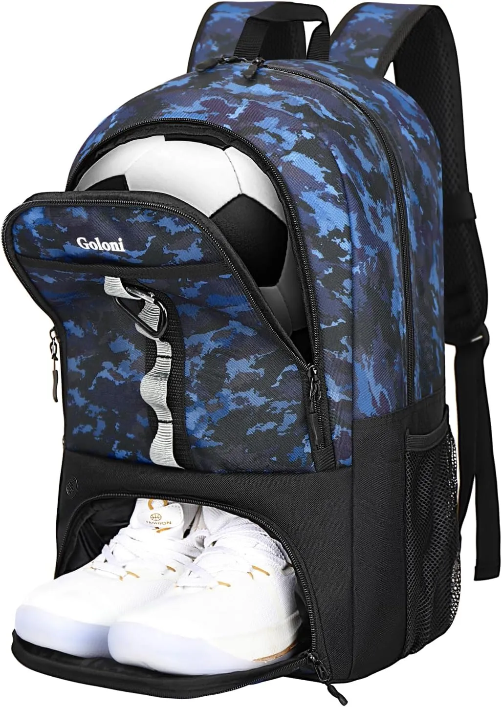 Goloni Youth Soccer Bag,Basketball Bag with Ball Compartment & Shoe Compartment,Backpack for Football Volleyball Basketball