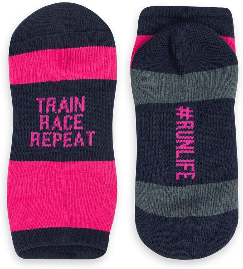 Gone For a Run Inspirational Ankle Socks for Women - Affirmation - Fun Running Socks - Runners Gifts & Motivation