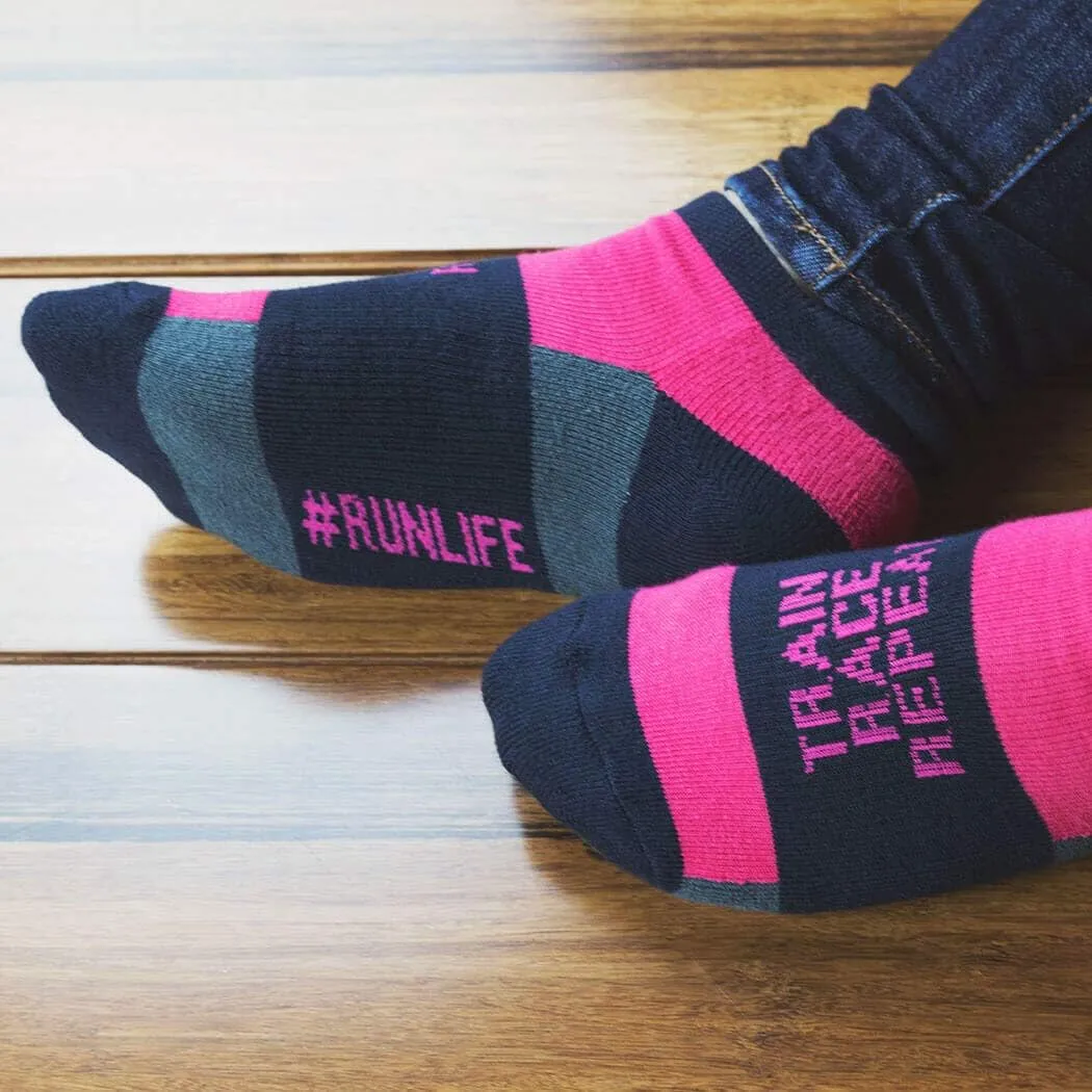 Gone For a Run Inspirational Ankle Socks for Women - Affirmation - Fun Running Socks - Runners Gifts & Motivation