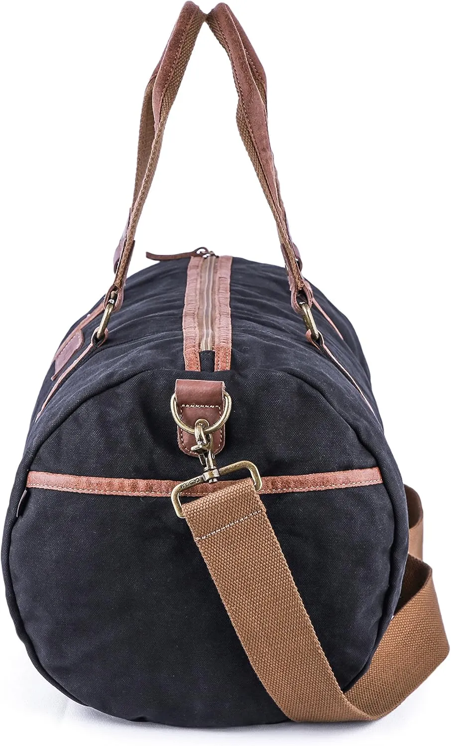 Gootium Duffle Bag - Canvas Travel Duffel Weekender Shoulder Bags Gym Tote, 28L, Black