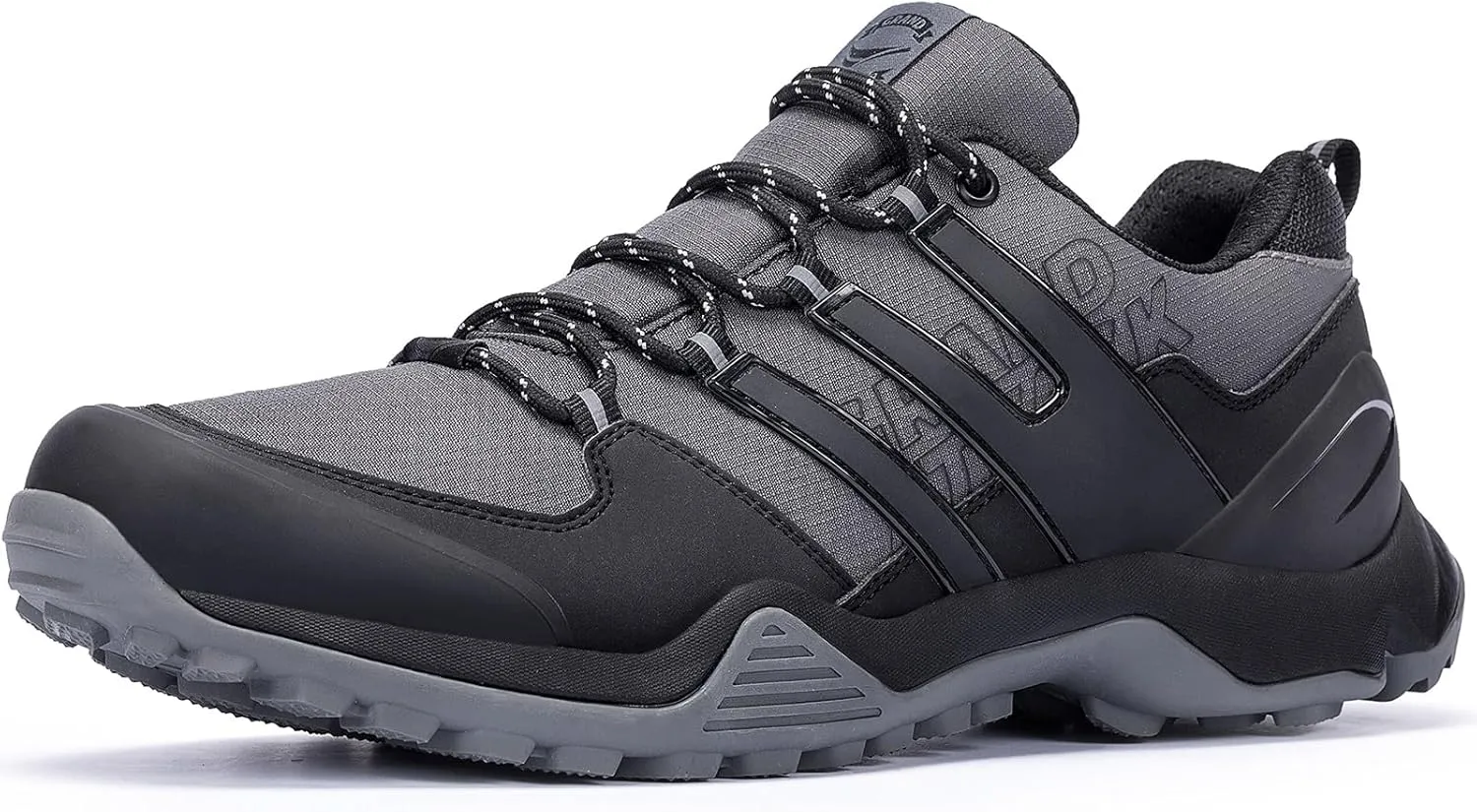 Grand Attack Men's Waterproof Hiking Shoes Trekking Backpacking Non Slip Work Shoes Low-Cut Comfortable Trail-Running Travel Sneakers