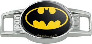 GRAPHICS & MORE Batman Classic Bat Shield Logo Shoe Shoelace Shoe Lace Tag Runner Gym Charm Decoration