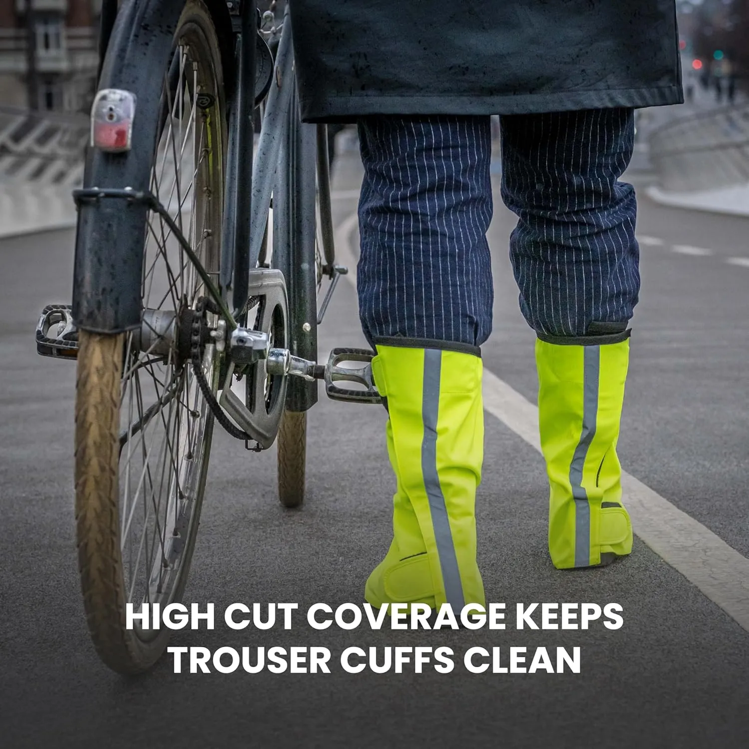 GripGrab Dryfoot 2nd Edition Bike Rain Overshoes Waterproof Shoe Covers for Everyday Cycling Long Gaiter