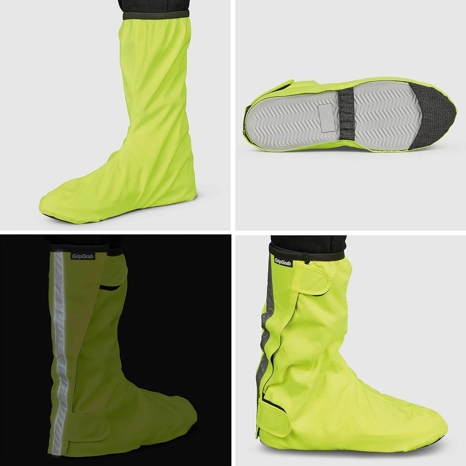 GripGrab Dryfoot 2nd Edition Bike Rain Overshoes Waterproof Shoe Covers for Everyday Cycling Long Gaiter