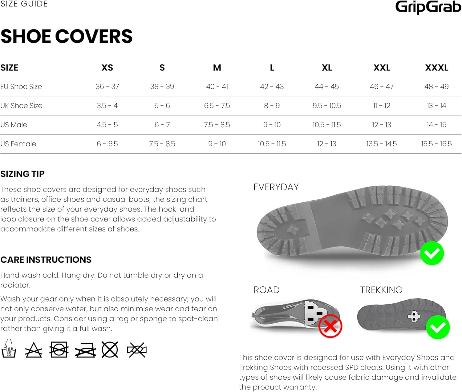 GripGrab Dryfoot 2nd Edition Bike Rain Overshoes Waterproof Shoe Covers for Everyday Cycling Long Gaiter
