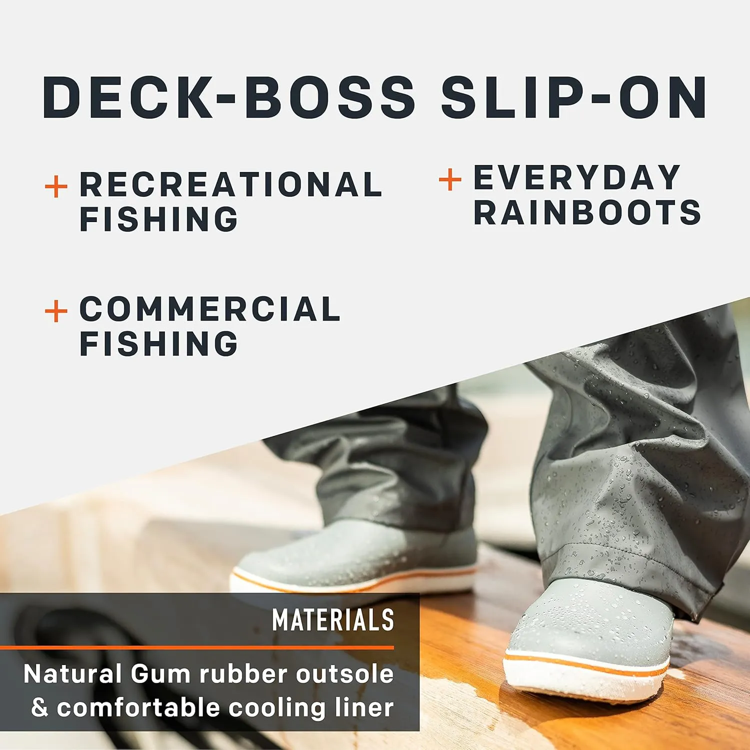 Grundéns Men's Deck-Boss Slip-On | Durable, Waterproof