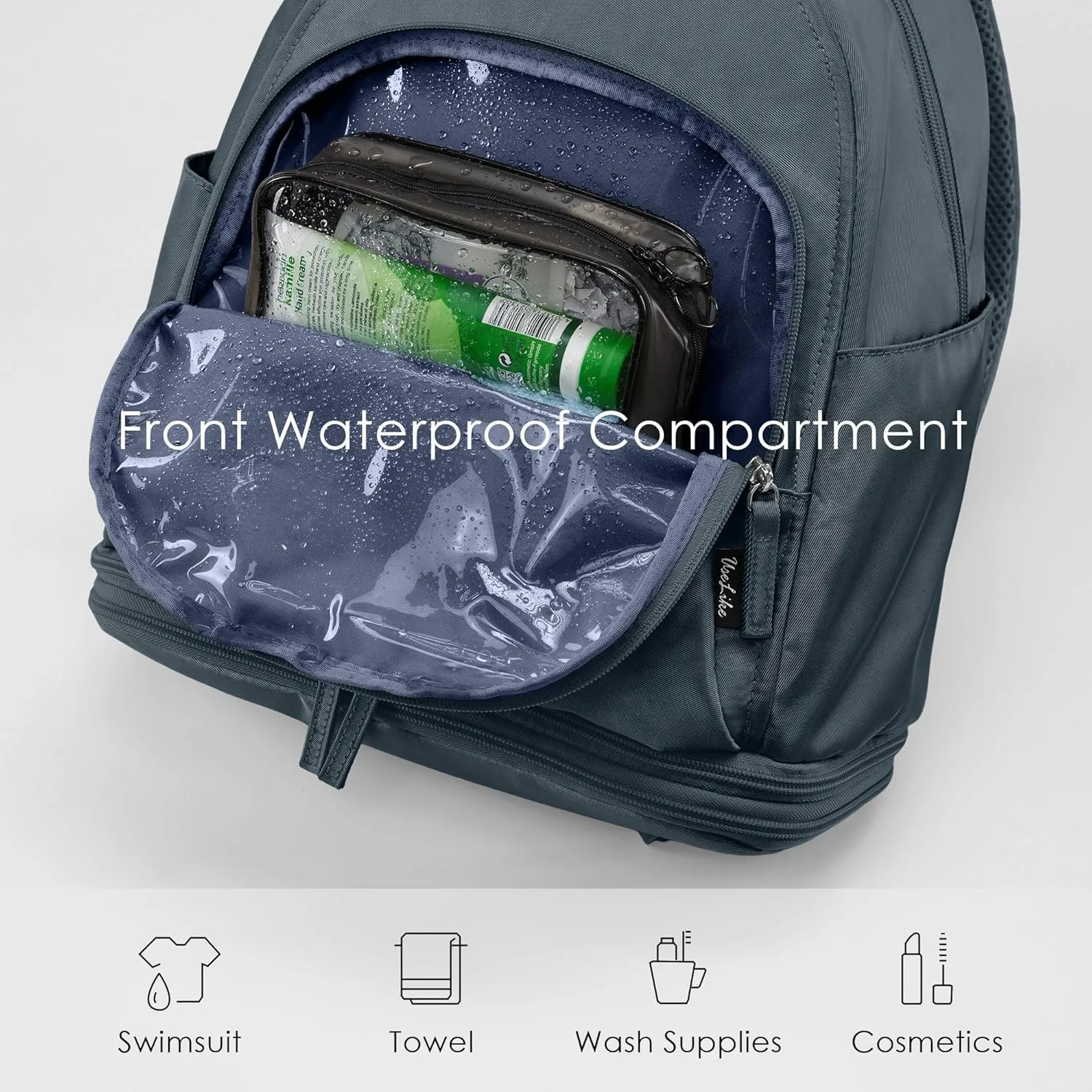 Gym Backpack for Women Small Gym bag with Expandable Shoe Compartment Waterproof Travel Backpack 26L