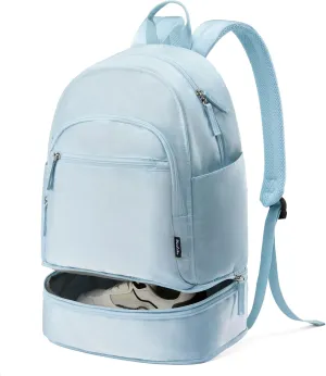 Gym Backpack for Women Small Gym bag with Expandable Shoe Compartment Waterproof Travel Backpack 26L