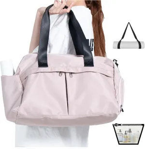 Gym Bag 3.0 Durable Designed Duffel Bag with Shoe Compartment Including 2 Detachable Wet-Compartment WoMen & Men (Peatel pink)