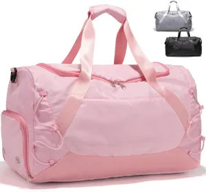 Gym Bag 36L Large Travel Duffel Bag For Men&Women Water-Resistant Sport Bags With Shoes Compartment Wet Pocket Heavy Duty Weekender Overnight Carry On Bag For Gym, Yoga, Swim, Travel