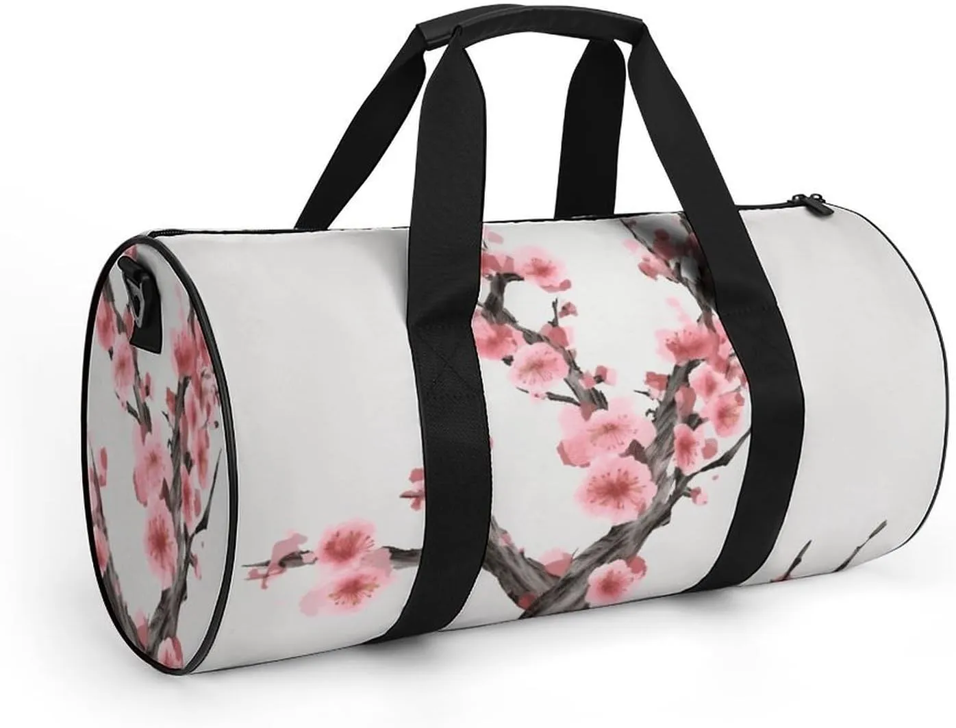 Gym Bag Cherry Blossom Tree Branch Duffel Bag for Men Women Overnight Bag with Shoe Compartment Workout Bags