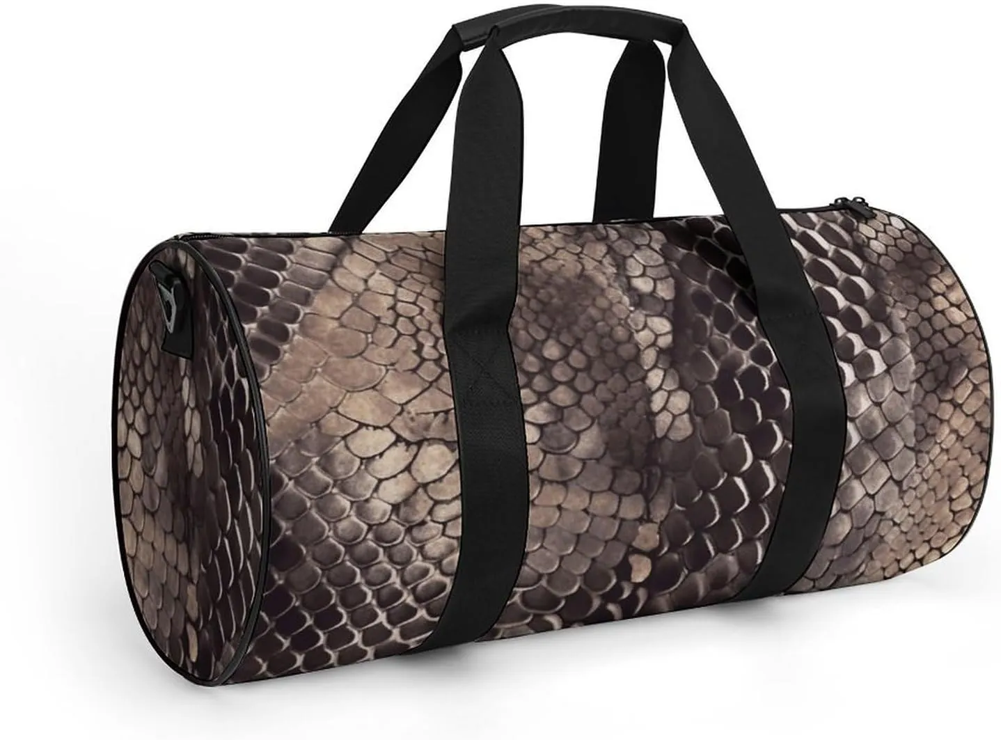 Gym Bag Classic Snake Skin Duffel Bag for Men Women Overnight Bag with Shoe Compartment Workout Bags