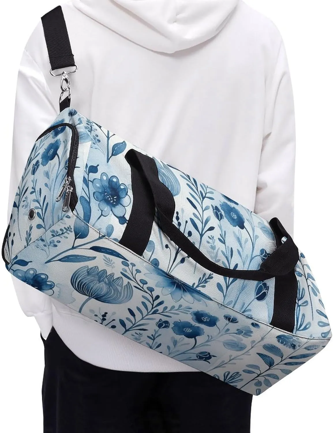 Gym Bag Color Field Painting Style Duffel Bag for Men Women Overnight Bag with Shoe Compartment Workout Bags