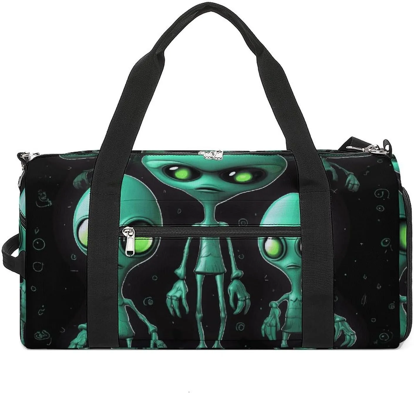 Gym Bag Duffle Bag Aliens Printed Yoga Bag Printed Backpack Duffel Bag Small Gym Bag for Travel Sports