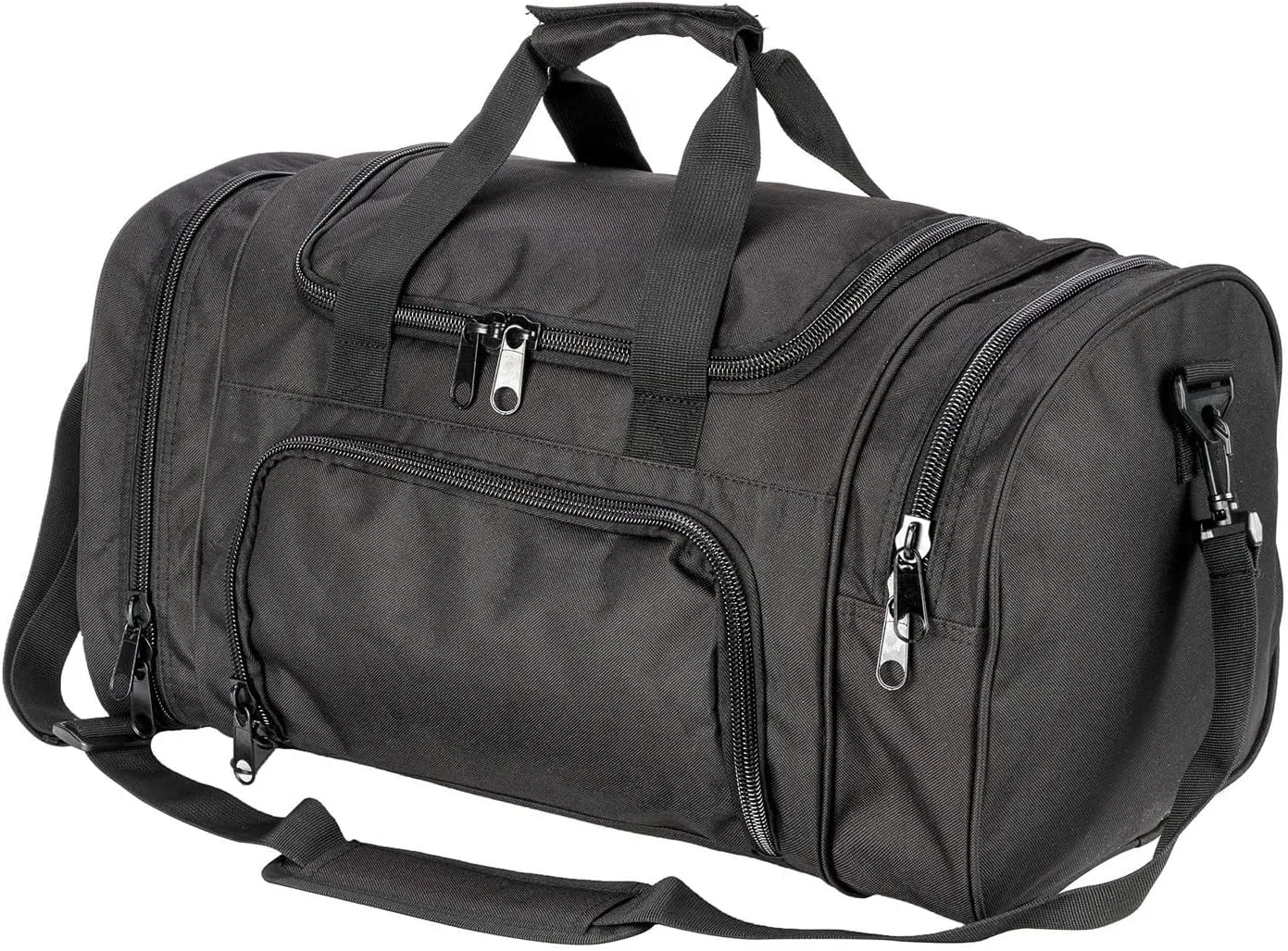 Gym Bag Duffle Bags for Men Women with Shoes Compartment Sport Weekend Travel Overnight Carry On Bag for Tactical Military Travel Work Out Bags (Black)