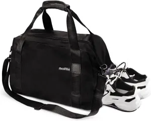 Gym Bag for Men and Women, RealPlus 31L/44L Expandable Travel Duffel Bag with Shoe Compartment and Wet Pocket, Lightweight Waterproof Carry On Bag for Weekender Overnight, Swimming Yoga Plane