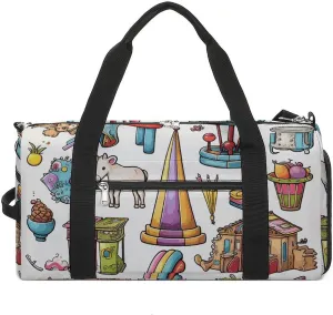 Gym Bag for Men Women Travel Duffle Bag Lightweight Weekender Duffel Bag Amusement Toys Carry on Bag