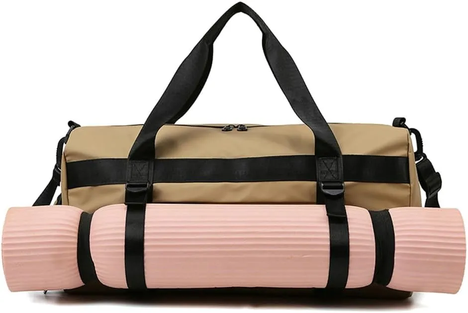 Gym Bag for Women Men with Shoe Compartment Waterproof Travel Duffel Weekender Carry on Beach Yoga Overnight Luggage