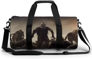 Gym Bag Many Zombie Duffel Bag for Men Women Overnight Bag with Shoe Compartment Workout Bags