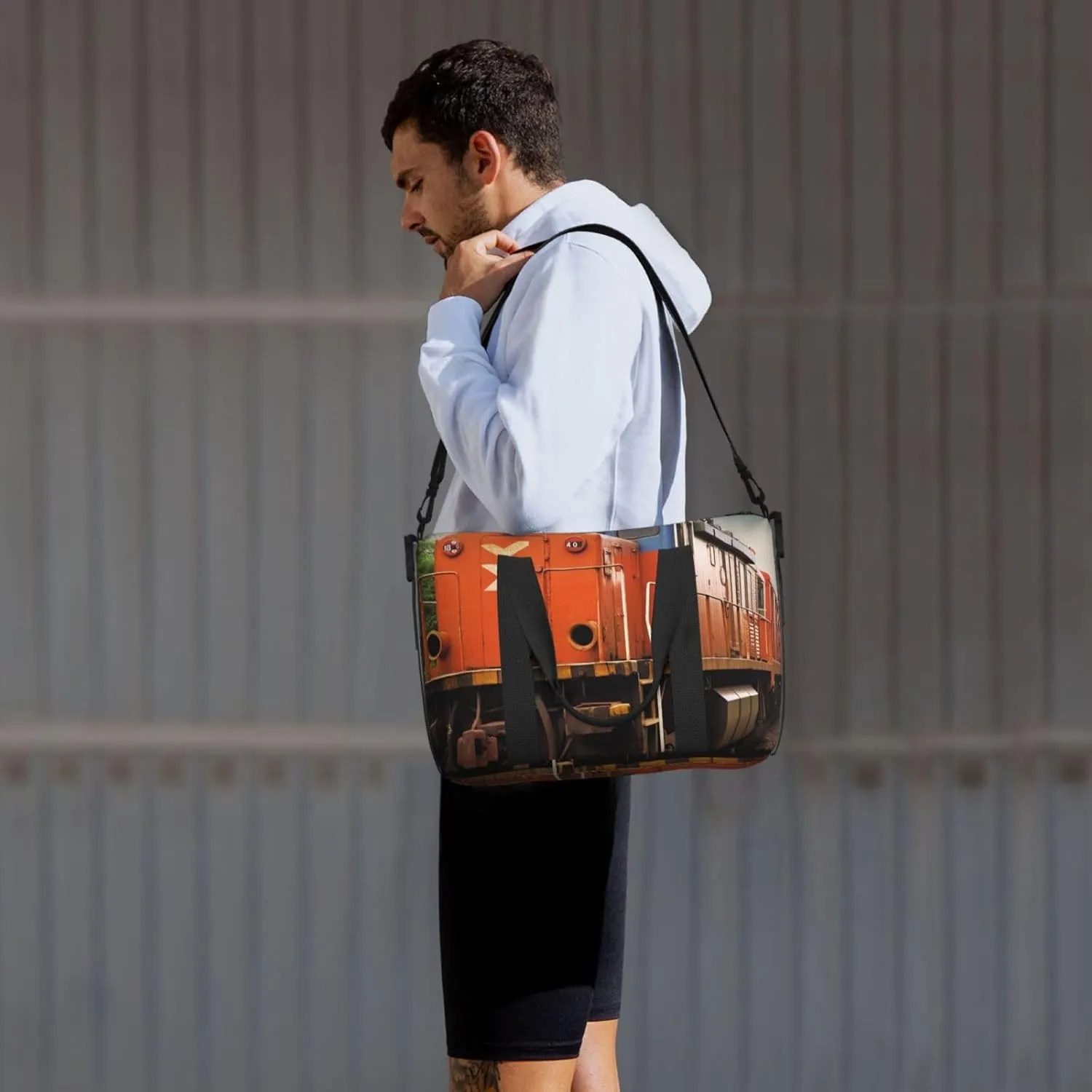 Gym Bag Train Duffel Bag for Men Women Travel Overnight Bag with Shoe Compartment Workout Bags