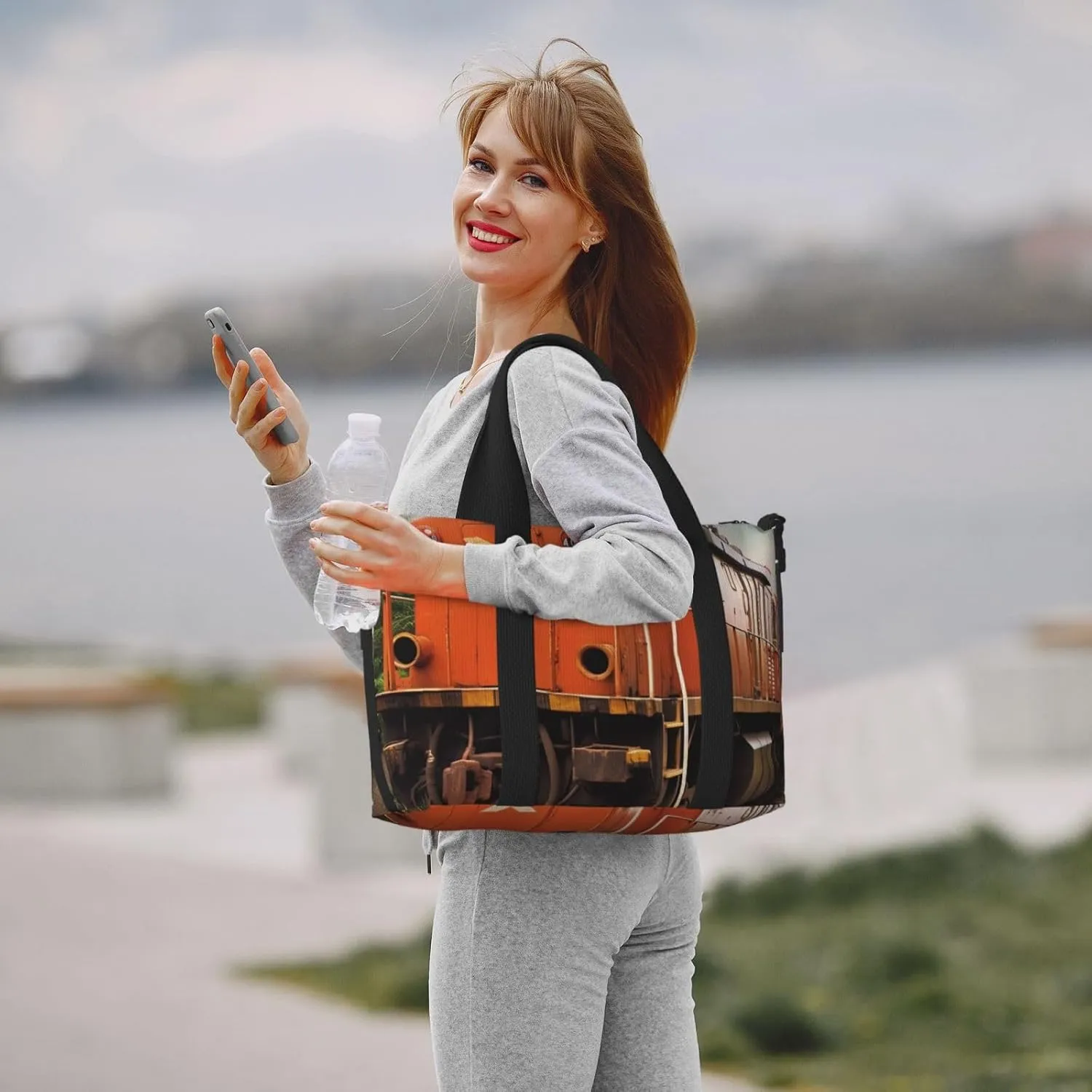 Gym Bag Train Duffel Bag for Men Women Travel Overnight Bag with Shoe Compartment Workout Bags