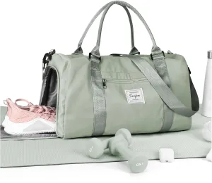 Gym Bag Womens Mens with Shoes Compartment and Wet Pocket Travel Duffel Bag for Women for Plane Sport Gym Tote Bags Swimming Yoga Waterproof Weekend Overnight Carry on Bag Hospital Holdalls