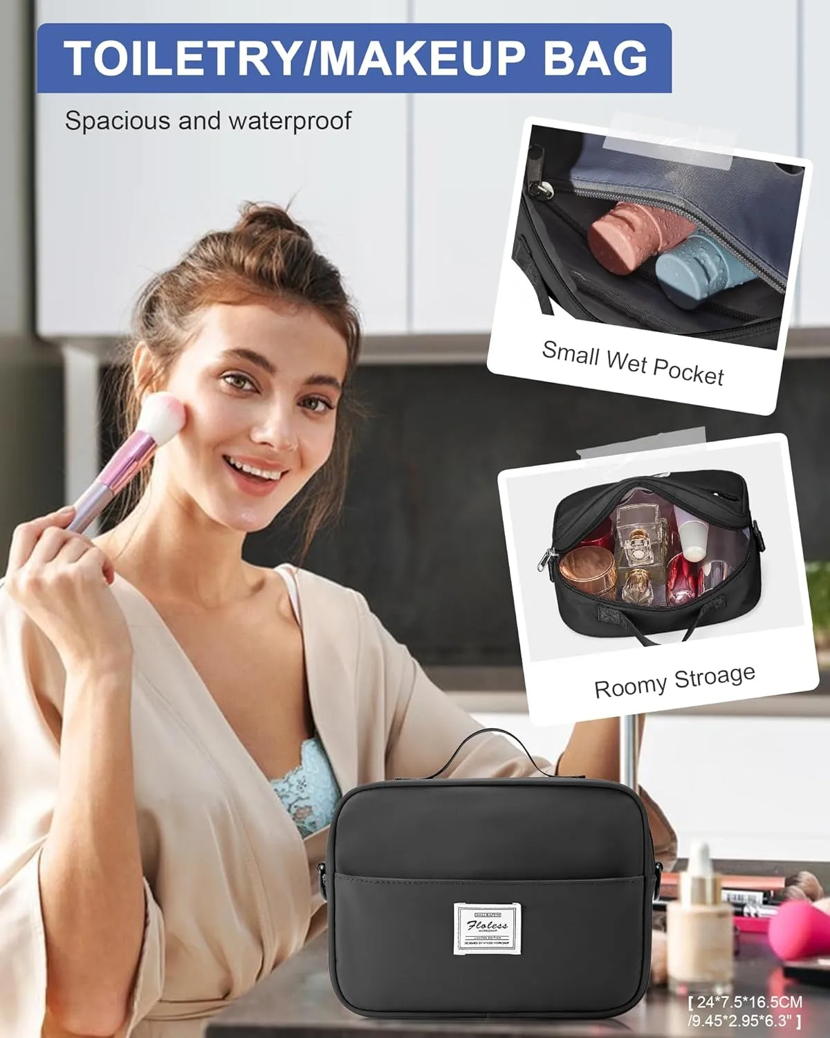 Gym Bag Womens Mens with Shoes Compartment and Wet Pocket Travel Duffel Bag for Women for Plane Sport Gym Tote Bags with Toiletry Bag Waterproof Weekend Overnight Bag Carry on Bag Hospital Holdalls