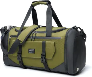 Gym Bags For Men & Women With Shoes Compartment And Wet Pocket, Sports Duffle Bag, Workout Bags For Gym Swimming Yoga,Waterproof Weekend Overnight Carry On Bag A-TG-002-Green