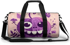 Gym Bags Small Monster Pumpkin Duffel Bag Overnight Bag with Shoe Compartment Carryon Bag for Men Women