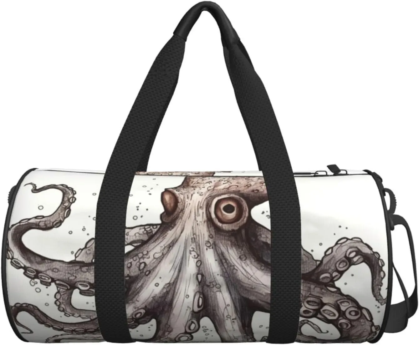 Gym Bags Small Octopus Duffel Bag Overnight Bag with Shoe Compartment Carryon Bag for Men Women