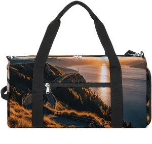 Gym Bags Small Shining Overlook Duffel Bag Overnight Bag with Shoe Compartment Carryon Bag for Men Women