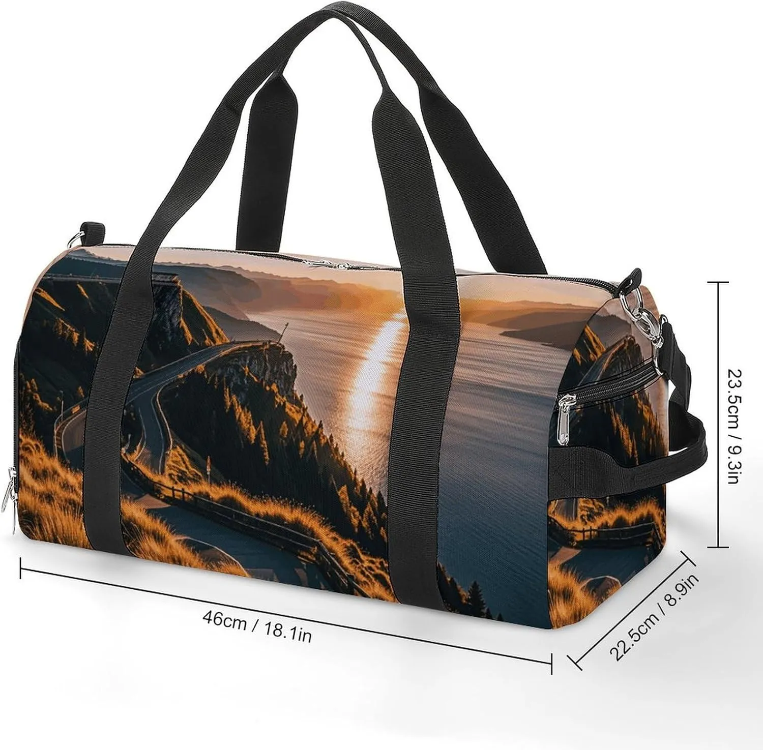 Gym Bags Small Shining Overlook Duffel Bag Overnight Bag with Shoe Compartment Carryon Bag for Men Women