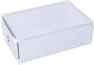 Half Shoe Showcase Box for Women 31x20x11cm 5pcs Pack Shoe Storage Organizer White Easy Access