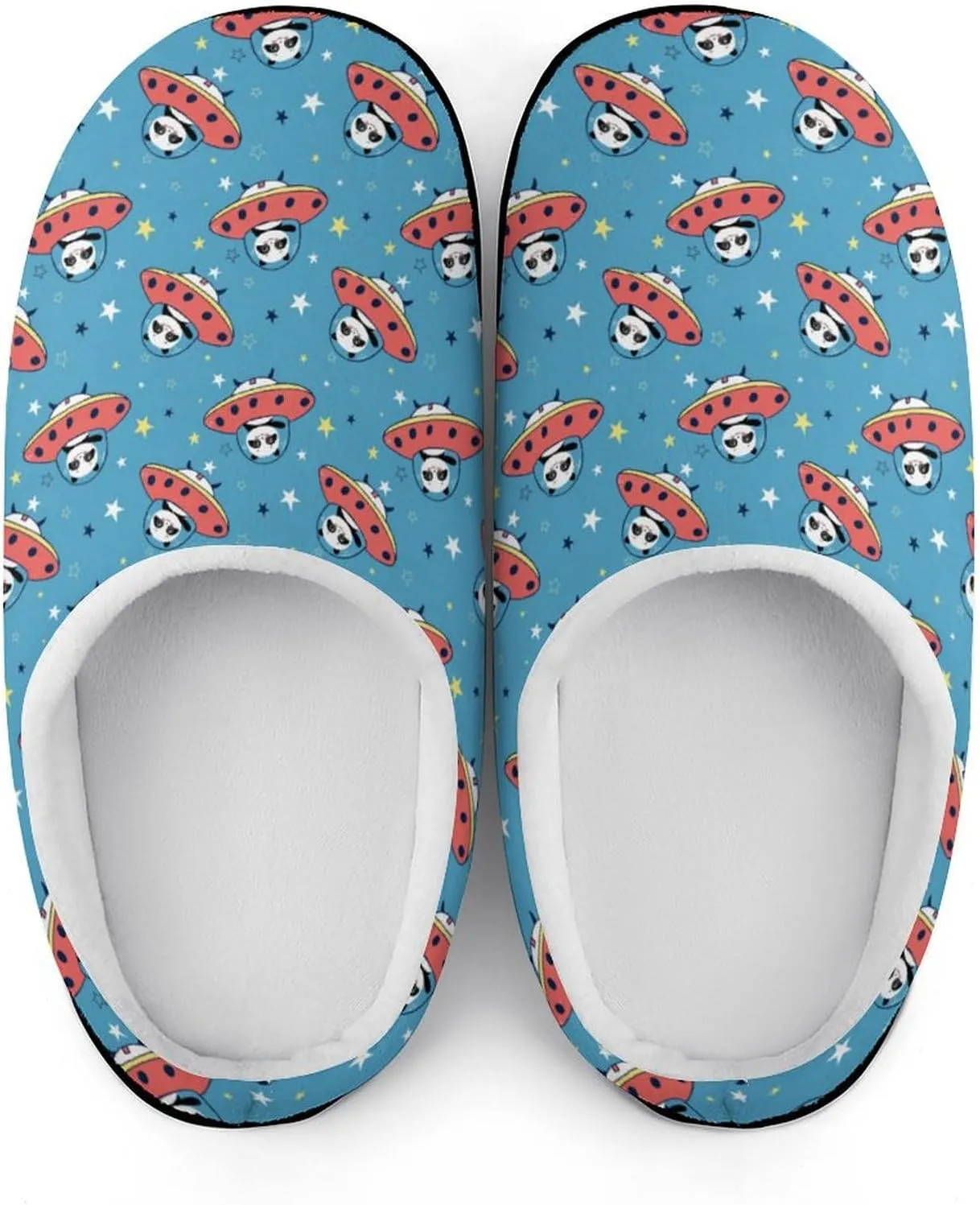 Halloween Green Eyes Black Birds Cats House Slippers For Woman Mens Memory Foam Bedroom Slippers Outdoor Slip-On Shoes