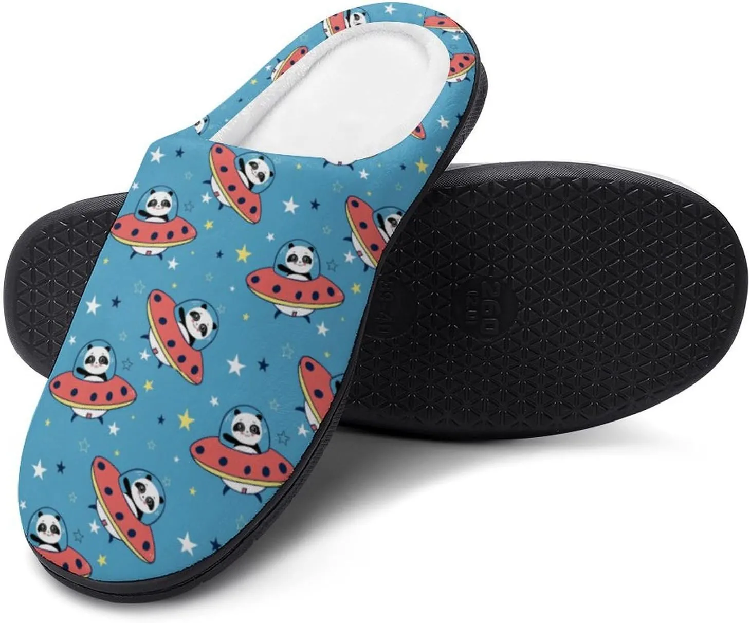Halloween Green Eyes Black Birds Cats House Slippers For Woman Mens Memory Foam Bedroom Slippers Outdoor Slip-On Shoes