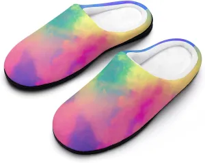 Halloween House Slippers For Woman Mens Memory Foam Bedroom Slippers Indoor Outdoor Slip-On Shoes Soft Fall Slippers