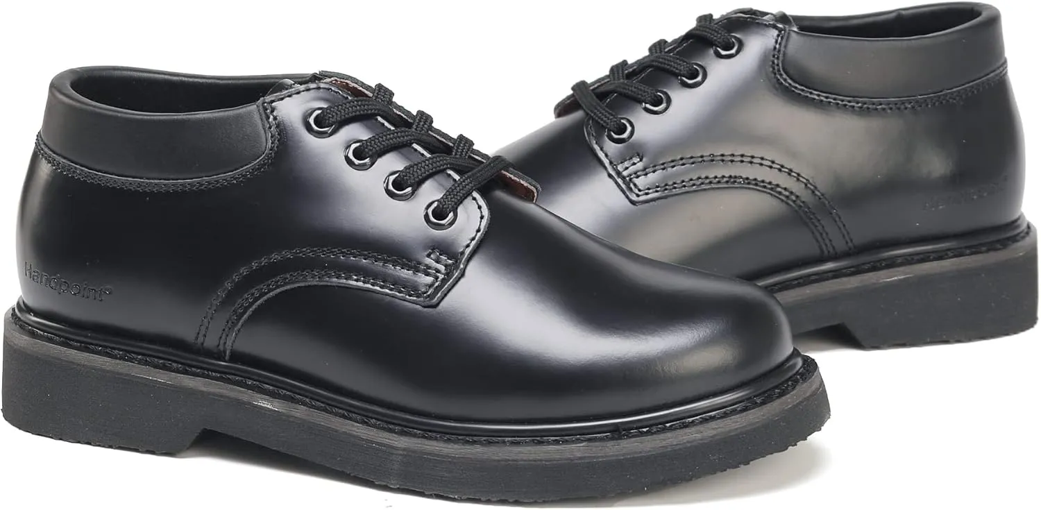 HANDPOINT Oxford Men's Black Slip Resistant Durable Fashion Breathable EH Work Shoe 82102