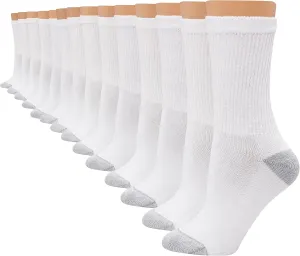 Hanes Women's Soft Moisture-Wicking Crew Socks, Multipack