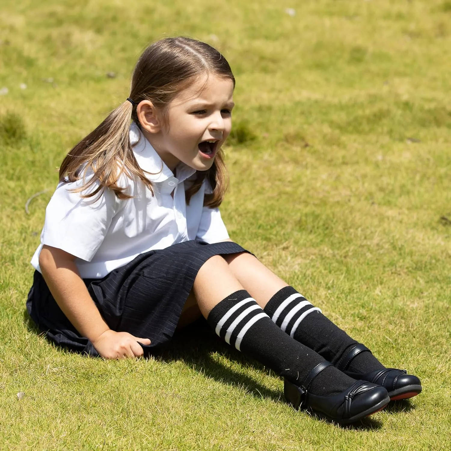 Hawkwell Girl's Strap School Uniform Dress Shoe Mary Jane Flats