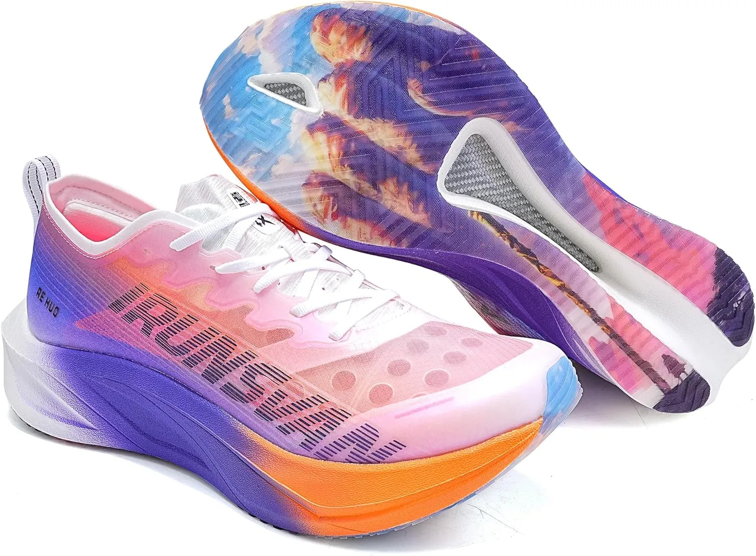 Heat 2.0 Carbon Plate Marathon Running Shoes for Men Anti-Slip Ultra-Light Rebound Athletic Man Sport Shoes Sneakers